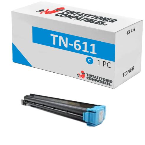 Compatible KONICA MINOLTA BIZHUB C451 / C550 / C650 TN-611 Cyan