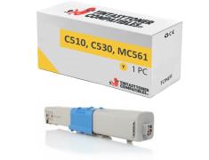 Compatible OKI C510 C530 MC561 Amarillo