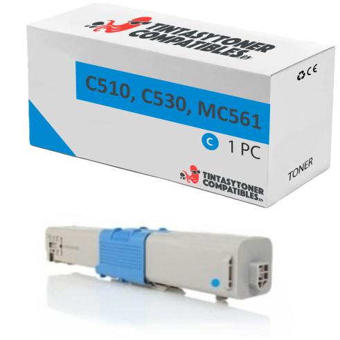 Compatible OKI C510 C530 MC561 Cyan
