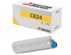 Compatible OKI C824 Amarillo
