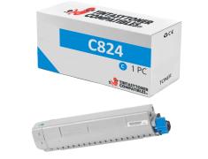 Compatible OKI C824 Cyan