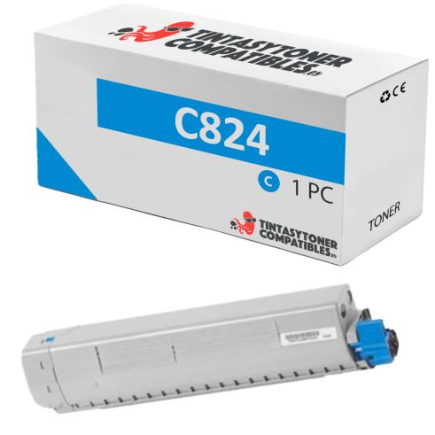 Compatible OKI C824 Cyan