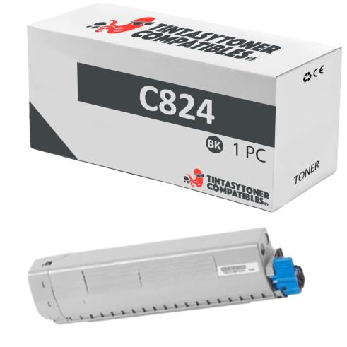 Compatible OKI C824 Negro
