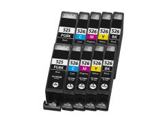 Compatible Pack 10 x Canon PGI 525 CLI 526