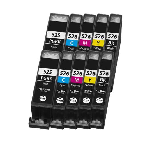 Compatible Pack 10 x Canon PGI 525 CLI 526