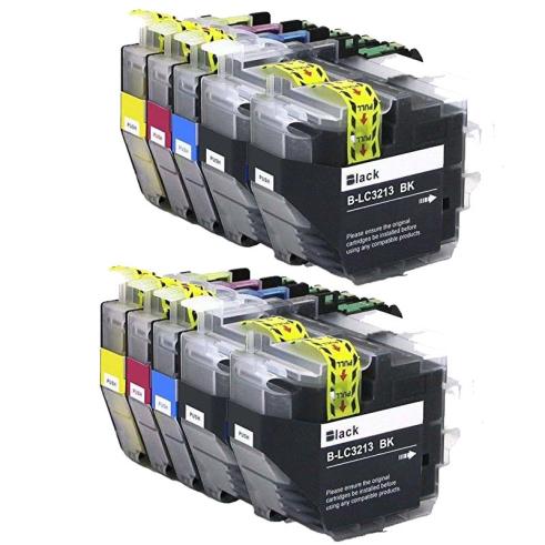 Compatible Pack 10x Brother LC3213/LC3211XL (BULK)
