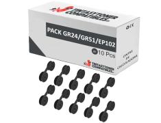 Compatible Pack 10x Cinta GR24/GR51/EP102 Negra