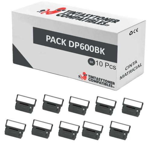 Compatible Pack 10x Cinta Matricial CITIZEN DP600 Negro