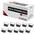 Compatible Pack 10x Cinta Matricial CITIZEN DP600 Negro/Rojo