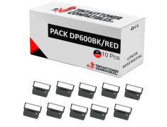Compatible Pack 10x Cinta Matricial CITIZEN DP600 Negro/Rojo
