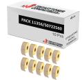 Compatible PACK 10X DYMO LABELWRITER 11356 Etiquetas Multipropósito de Papel Térmico
