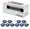 Compatible PACK 10X Dymo LetraTag S0721610/S0721660 Negro / Blanco