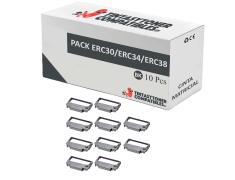 Compatible PACK 10X Epson ERC30 ERC34 ERC38 Negro