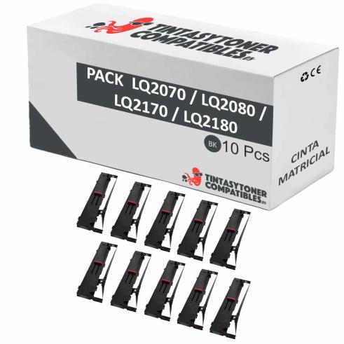 Compatible PACK 10X EPSON LQ2070 / LQ2080 / LQ2170 / LQ2180 Cinta Matricial