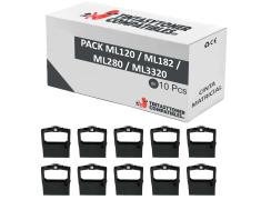 Compatible Pack 10x OKI ML120 / ML182 / ML280 / ML3320 Negra Cinta Matricial
