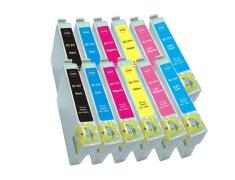 Compatible Pack 12 x Epson T0801/2/3/4/5/6