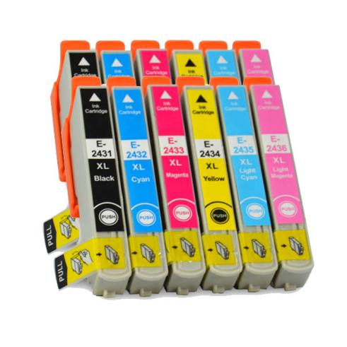 Compatible Pack 12 x Epson T2431/2/3/4/5/6