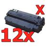 Compatible Pack 12 x HP C7115X Negro