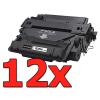 Compatible Pack 12 x HP CE255A Premium