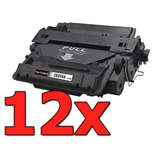 Compatible Pack 12 x HP CE255A Premium