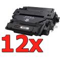 Compatible Pack 12 x HP CE255X Premium