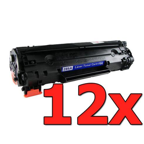 Compatible Pack 12 x HP CE278A Negro