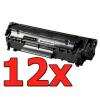 Compatible Pack 12 x HP Q2612A