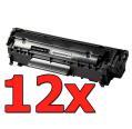 Compatible Pack 12 x HP Q2612A