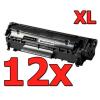 Compatible Pack 12 x HP Q2612X