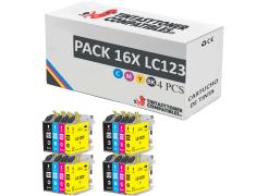 Compatible Pack 16 x Brother LC-123 Premium