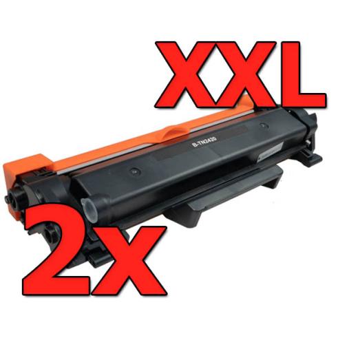 Compatible Pack 2 X Brother TN-2420 XXL