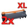 Compatible Pack 2 x Brother TN2310 2320 XXL