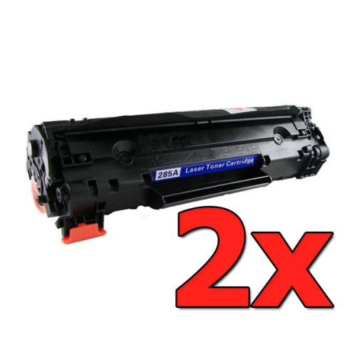 Compatible Pack 2 x HP CB435A Negro
