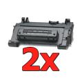 Compatible Pack 2 x HP CC364A Negro