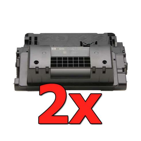 Compatible Pack 2 x HP CC364X Negro
