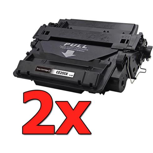 Compatible Pack 2 x HP CE255X Premium