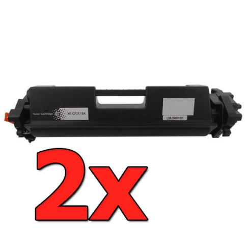 Compatible Pack 2 x HP CF217A Premium Chip