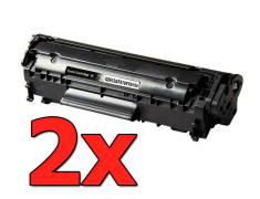 Compatible Pack 2 x HP Q2612A