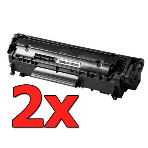Compatible Pack 2 x HP Q2612A