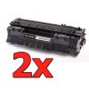 Compatible Pack 2 x HP Q5949A Negro