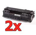 Compatible Pack 2 x HP Q5949A Negro