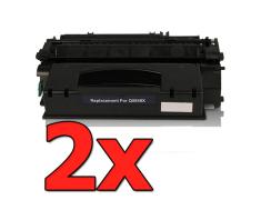 Compatible Pack 2 x HP Q5949X Negro