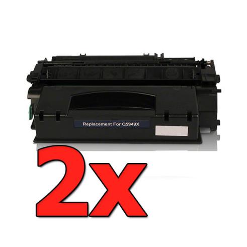 Compatible Pack 2 x HP Q5949X Negro