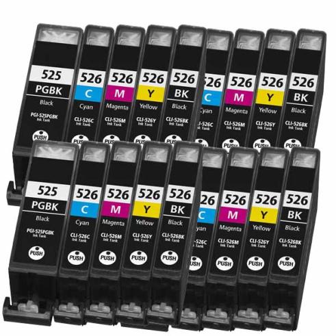 Compatible Pack 20 x Canon PGI 525 CLI 526
