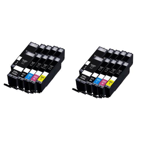 Compatible Pack 20 x Canon  PGI 550 CLI 551