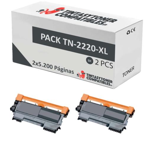 Compatible Pack 2x Brother TN-2220XL