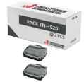 Compatible Pack 2x Brother TN-3520