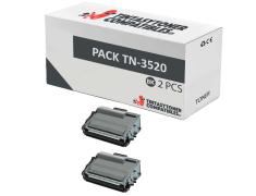 Compatible Pack 2x Brother TN-3520