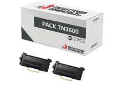 Compatible Pack 2x Brother TN3600