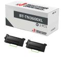 Compatible Pack 2x Brother TN3600XL